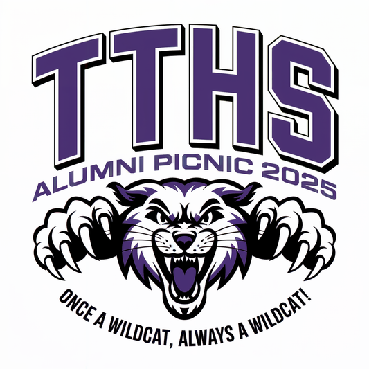 Once A Wildcat Always A Wildcat Tee – 2025 TTHS Alumni Picnic Official Shirt